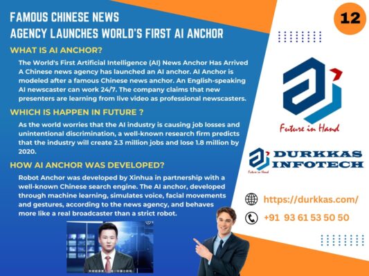 FAMOUS CHINESE NEWS AGENCY LAUNCHES WORLD'S FIRST AI ANCHOR