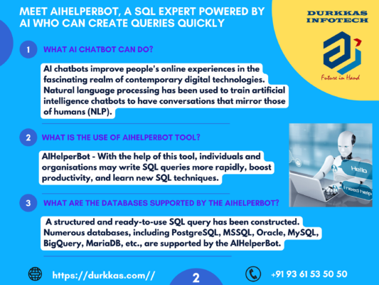 MEET AIHELPERBOT, A SQL EXPERT POWERED BY AI WHO CAN CREATE QUERIES QUICKLY