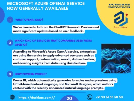 MICROSOFT AZURE OPENAI SERVICE NOW GENERALLY AVAILABLE