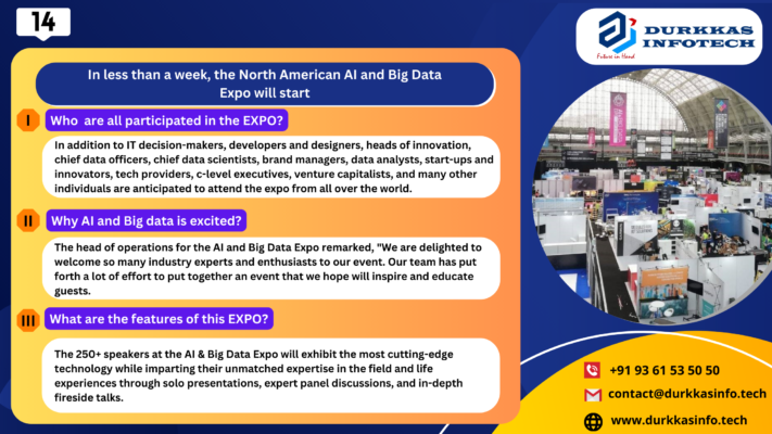 In less than a week, the North American AI and Big Data Expo will start