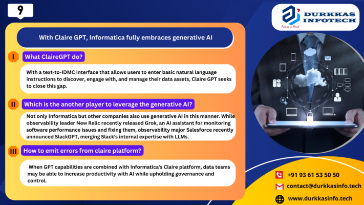 With Claire GPT, Informatic a fully embraces generative AI.
